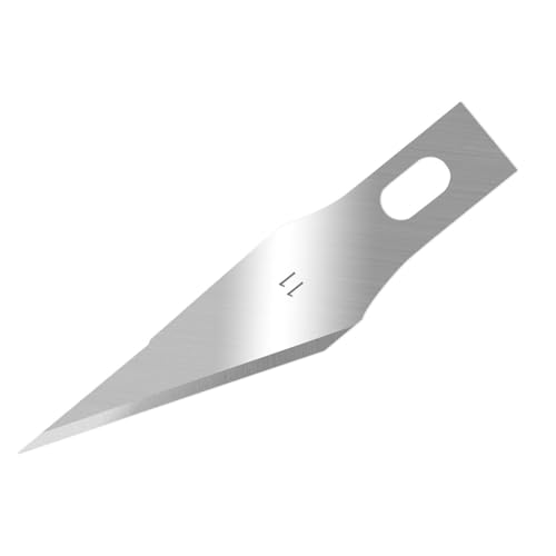 120 Pack Hobby Knife Blades, #11 Fine Point High Carbon Steel Replacement Blades for Craft & Art, Standard Sharpness Craft Knife Refills for Paper, Fabric & Thin Plastic - style: #11 Fine Point