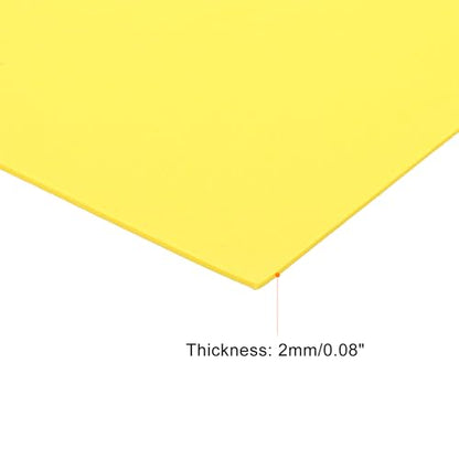 uxcell Yellow EVA Foam Sheets 7.9 x 5.7in 2mm Thickness for Crafts DIY, 6 Pcs - color: Yellow