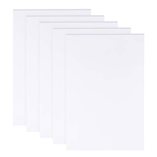 BENECREAT 5 Sheets 3mm White Foam Boards 11.8x7.8inch Rectangle Foam PVC Sheet Poster Board Mount Board for Mounting, Crafts, Modelling, Art, Display, School Projects - size: 30cmx20cmx3mm