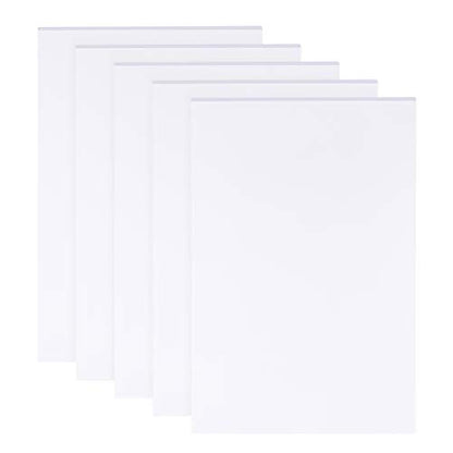 BENECREAT 5 Sheets 3mm White Foam Boards 11.8x7.8inch Rectangle Foam PVC Sheet Poster Board Mount Board for Mounting, Crafts, Modelling, Art, Display, School Projects - size: 30cmx20cmx3mm