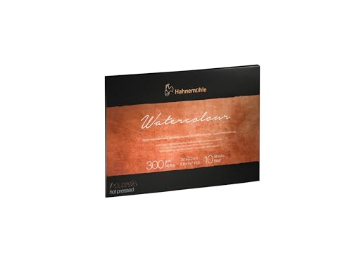 Hahnemuhle Collection Watercolor 300 Block Hot Pressed 9.5x12.6 Inches 300gsm