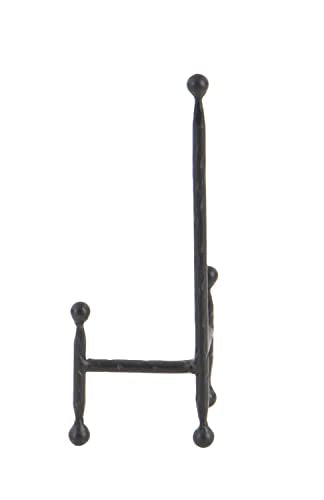Deco 79 Metal Display Easel Tabletop Easel with Ball Details, Set of 3 Display Stand 12", 10", 8"H, Black - color: Black