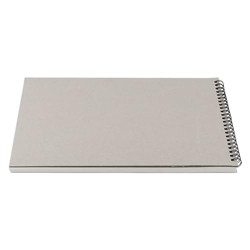 LEXININ 10 PCS A4 Spiral Bound Sketchbook, 30 Sheets/60 Pages of 160gsm Paper Drawing Pad, Landscape Sketchbook, Kraft Cover Sketch Pad for Painting, Drawing