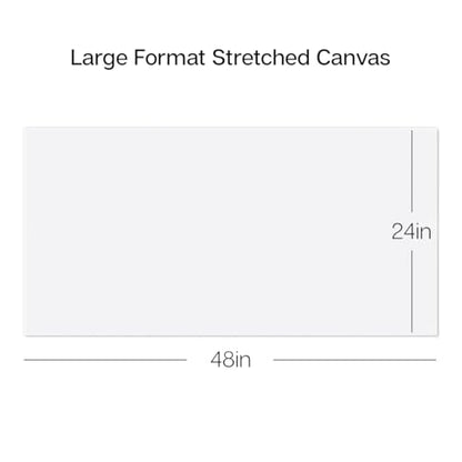 KINGART 812-2 Stretched White Canvas for Painting, 24 x 48 Inch, Pack of 2 - size: 24 x 48 Inch