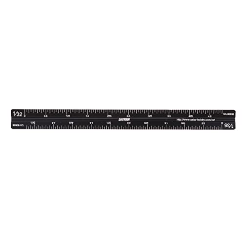 17cm 90038 Model Triangle Scale Ruler for 1/12 1/24/1/32 1/35