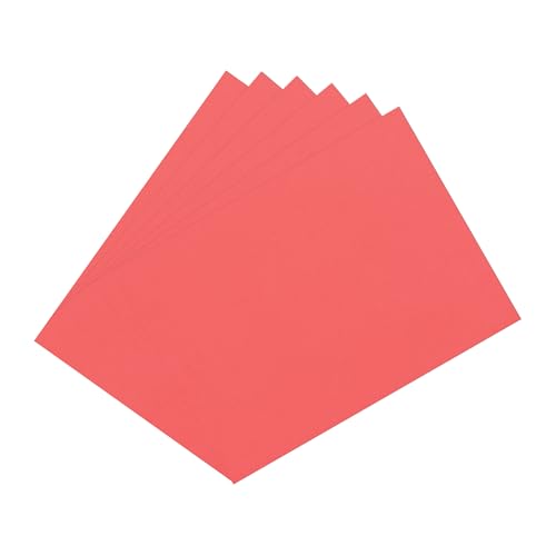uxcell Red EVA Foam Sheets, 7.9x5.7in 2mm Thick Handicraft Foam Paper for DIY Craft Projects Art Card Party Decoration, 6 Pcs - color: Red