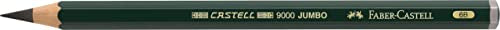 Faber-Castell, Castell 9000 Jumbo 6B, Top-Quality Graphite Pencil for Writing, Drawing and Sketching - style: 6b