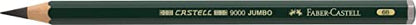 Faber-Castell, Castell 9000 Jumbo 6B, Top-Quality Graphite Pencil for Writing, Drawing and Sketching - style: 6b
