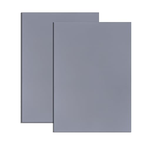 Rubber Stamp Sheets for Laser Engraving Machine, 2 PCS A4 Size Engraving Soft Rubber Mats for Laser Cutter to Make Rubber Stamps, Ink Stamp Pads Engraving Tools & Supplies (Light Gray) - color: Light Gray