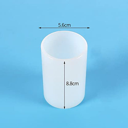 2 Pack Cylinder & Round Candle Molds - 2 Size Style - 3D Silicone Molds for Resin & Chocolate, Handmade Cylinder Molds - color: cylinder-round-candle-2-pack