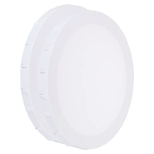 PATIKIL Paint Canvases Panel for Painting, 2 Pack 8x8 Inch Round Wood Frame Stretched Blank Art Board Panels for Acrylic, Oil, Tempera Painting, White - size: 8x8 Inch