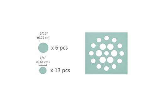 BiraBira Confetti Punch, 2 inch Circle Dots Shape for Paper Crafting | Creating Gift Tags, Making Embellishments, Additions to Handmade Cards