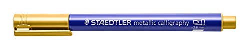 STAEDTLER 8325 TB10 Design Journey Metallic Calligraphy Pens - Assorted Colours (Pack of 10)