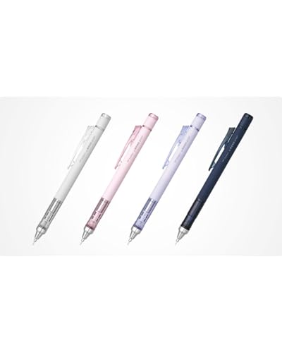 Tombow Mechanical Pencil 0.5mm, Navy & Gray with Eraser Refills Set