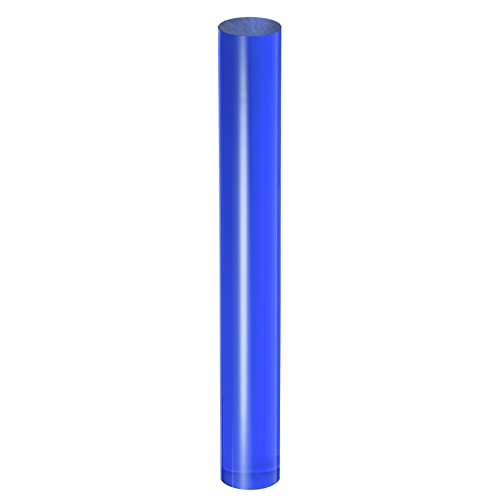 HARFINGTON Acrylic Clay Roller 8 Inch x 1 Inch Solid Non-Stick Plastic Round Tube Roller Polymer Clay Rod Fondant Rolling Pin for Shaping, Sculpting, Modeling DIY Crafts, Blue - color: Blue, size: 8 Inch x 1 Inch