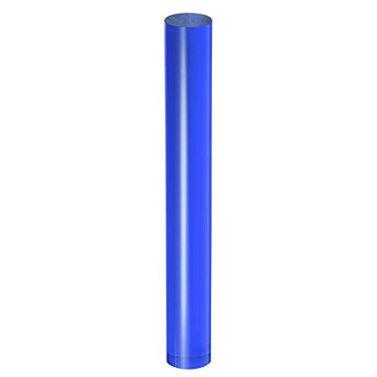 HARFINGTON Acrylic Clay Roller 8 Inch x 1 Inch Solid Non-Stick Plastic Round Tube Roller Polymer Clay Rod Fondant Rolling Pin for Shaping, Sculpting, Modeling DIY Crafts, Blue - color: Blue, size: 8 Inch x 1 Inch