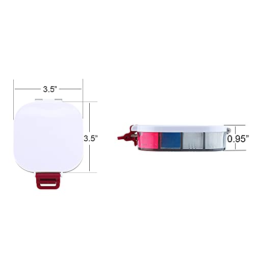 Transon Airtight Paint Storage Palette Box 16 Wells Fuchsia Color - color: Pink