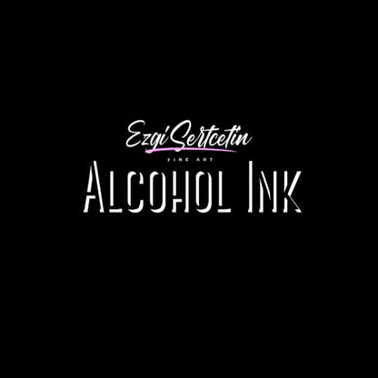 Premium Alcohol Ink by Ezgi Sertcetin (Glitter Tealito) - color: Glitter Tealito