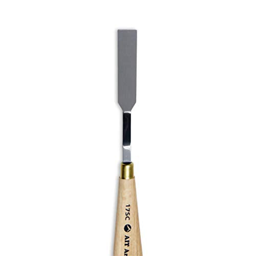 AIT Art Select Painting Knives, Set of 5, Made in Italy, Assorted Trowel Shapes, Carbon Steel Blades with Comfortable Wooden Handles Provide Flexibility and Durability for Easy Paint Spreadability