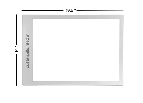 Cutterpillar Glow Classic Light board — LED Light Board & Cutting Mat — 13"×19" — 4 Brightness Levels, Non-Slip, Self-Healing & Magnetic Compatibility — For Quilting, Sewing, Tracing & Paper Crafts - style: Glow Classic