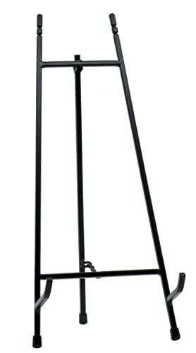 Red Co. 15” Tall Modern Metal Tripod Plate Stand and Art Holder Easel, Black - color: Black, size: Height - 15"