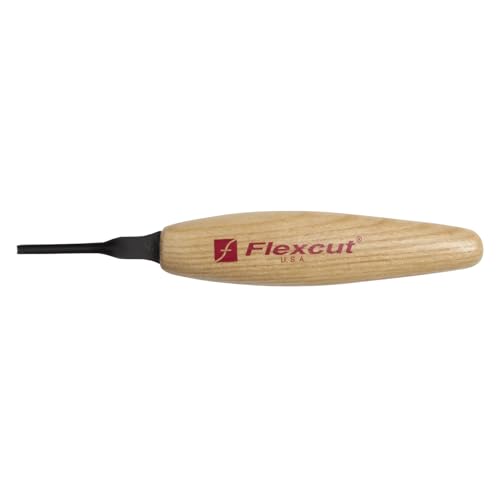 FLEXCUT Micro Shallow/Deep U-Gouge, Razor Sharp High Carbon Cutting Blade - color: Micro Shallow U-Gouge, size: 2 mm