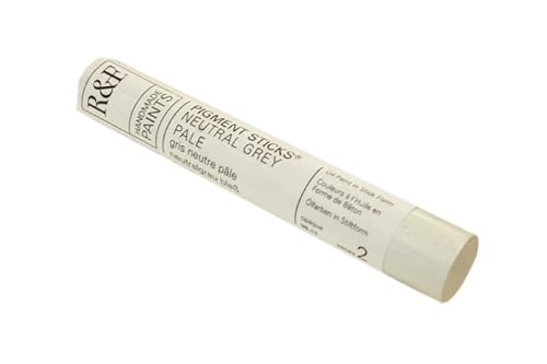 R&F Handmade Paints - Professional Oil Pigment Stick, Neutral Grey Pale, 38 ml - color: Neutral Grey Pale, size: 1 Count (Pack of 1)