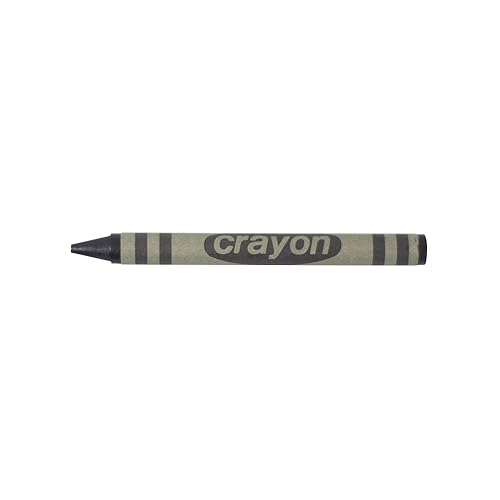 80 Count Single Color Crayons Bulk Pack - BLACK single color crayon refill - Regular size crayons (5/16" x 3-1/2") - color: Black