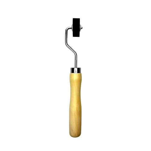 GELELF Smooth Peeling Brayer Roller - Wood Hand Roller Rollers Ink Roller Tape Roller for Gluing Taping Gel Printing Inking Block Printmaking Stamping Scrapbooks (#1: 0.5 Inch (1.2CM)) - color: #1: 0.5 Inch (1.2CM)