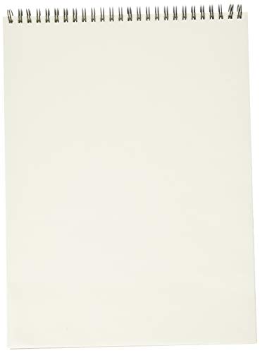 Mi-Teintes Pastel Pad, White with Glassine 9"X12" Top Wire (100510867) - size: 9"X12", style: White