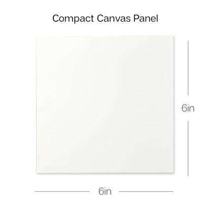 KINGART White Canvas Panel Set – Square, 6x6 Inch, 14-Pack – 100% Cotton, Pre-Primed Gesso Artist Boards for Acrylic, Oil, Sketching, & Mixed Media Painting - color: White, size: 6" x 6"