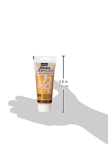 Pebeo - Acrylic Fine Studio Acrylics - Precious Gold - Precious Gold 100ml/3.38oz - color: Iridescent Rich Gold, size: 3.38 Ounce (Pack of 1), style: Acrylics Color