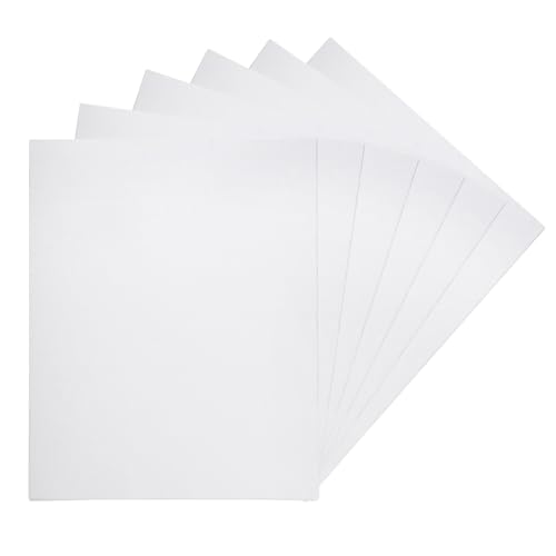 MECCANIXITY 6 Pcs Canvas Boards for Painting, 8 x 10 Inch Blank Flat Canvas Panels Art Painting Supplies White 100% Cotton for Acrylic Oil Watercolor Tempera Paint - size: 8x10 Inch