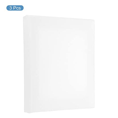 PATIKIL Paint Canvases Panel for Painting, 3 Pack 6x6 Inch Square Wood Frame Stretched Blank Art Board Panels for Acrylic, Oil, Tempera Painting, White - size: 6x6 Inch