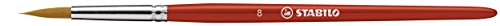 STABILO - woody 3-in-1 - Multi-Talented Pencil - ARTY - Pack of 18 - Assorted colors with Sharpener and Paint Brush