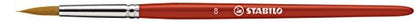 STABILO - woody 3-in-1 - Multi-Talented Pencil - ARTY - Pack of 18 - Assorted colors with Sharpener and Paint Brush