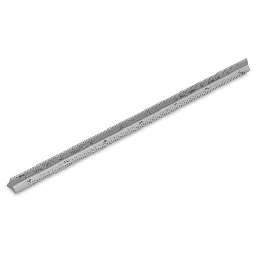 Alumicolor Aluminum Architect Metric Pocket Scale, 15CM, Silver - color: Silver, size: 1 Count (Pack of 1), style: Architecht METRIC