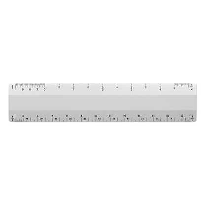 Alumicolor Architect 6 inch Ruler Scale w/ 4 Bevel for Drawing, Drafting & Engineering, Calibrations Divided by (1/8, 1/4), (1/2, 1), (3/8, 3/4), (3, 11/2), Silver - color: Silver