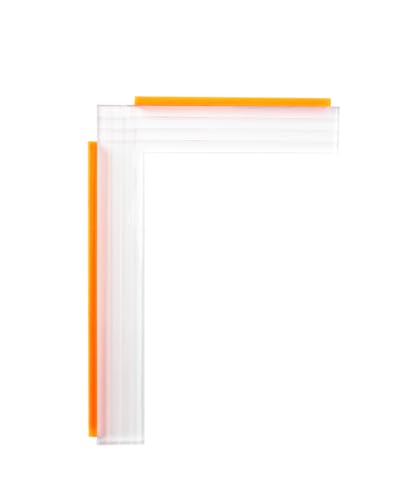 UCEC Paper Positioning Tool 6x8 Inch, Small Gel Plate Printing forAlignment | Acrylic L Square Ruler for Gel Printing Plate, Printmaking and Card Making Supplies, Layering & Alignment Tool - color: Small:6 x 8 in