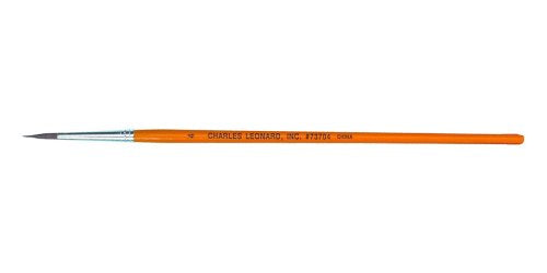 Charles Leonard Sabeline Water Color Paint Brushes with Round Handle, # 4, 0.56 Inch, Pointed Sable Blend Bristles, 12-Pack (73704) - size: # 4 - 0.56 Inch, style: Sable Blend