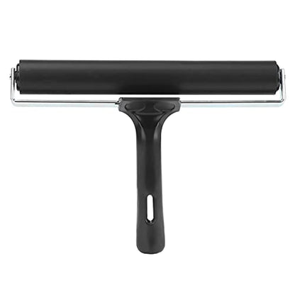 7.9 Inch Soft Rubber Brayer Roller for Print, Tape, Wallpapers, Scrapbooks | Wallpaper Roller, Art Craft Oil Painting Tool, Speedball Brayer