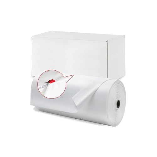 Plastic Table Cloth, 410 Ft X 54 In Disposable Tablecloth White Tablecloth | Plastic Tablecloth Roll with Sliding Cutter Premium Waterproof Plastic Table Cover Roll for Picnics, Party, Birthday, Wedding - color: White, size: 4920" x 54" (Rectangular)