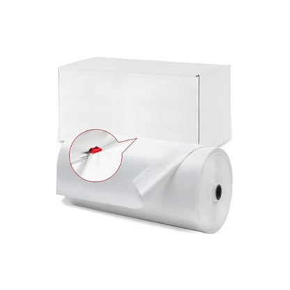 Plastic Table Cloth, 410 Ft X 54 In Disposable Tablecloth White Tablecloth | Plastic Tablecloth Roll with Sliding Cutter Premium Waterproof Plastic Table Cover Roll for Picnics, Party, Birthday, Wedding - color: White, size: 4920" x 54" (Rectangular)