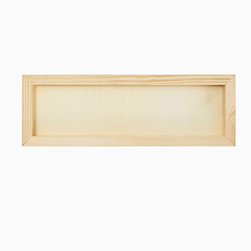 Bright Creations Unfinished Wood Canvas Boards - Boards for Crafting & Painting - Hanging Wood Sign & Wall Decor - 4 x 12 in, Pack of 6 - size: 4x12 inch