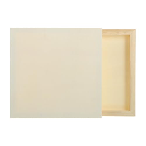 MECCANIXITY 6 Pack Wood Canvas Boards, 8x8 Inch Art Canvases Square Unfinished Wood Panel for Painting, Crafts, DIY Projects, Pouring Art - size: 8x8 Inch