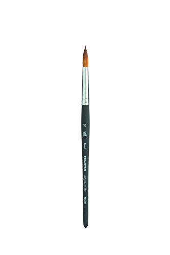 Princeton Aqua Elite Round Brush, Synthetic, Short Handle, Size 10, 1 Count - size: Size 10