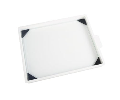 New Wave POSH Glass Paint Palette & Masterson Sta-Wet Handy Palette 6.75"x8.4" Set - Tempered Glass Palette for Painting & Airtight Sta-Wet Palette to Keep Paint Fresh - Made in USA (Clear) - color: Clear