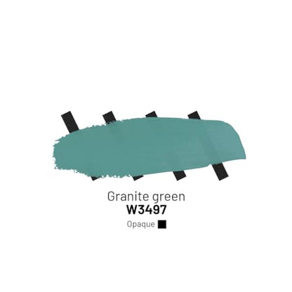 Kamenskaya Acrylic Inks for Artists - 'Granite Green' Acrylic Ink, 3.38 Fl Oz (100 ml) - color: Granite Green