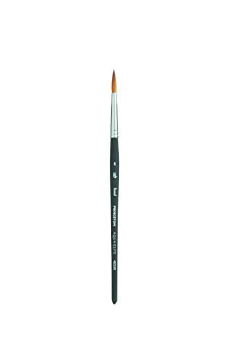 Princeton Aqua Elite, Series 4850, Synthetic Kolinsky Watercolor Paint Brush,Round, 6 - size: Size 6