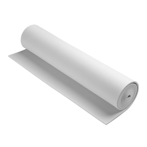 AMZQNART 4mm EVA Foam Sheets Roll 16x59in White for Cosplay DIY 90kg/m3 - color: 16×59in White, size: 4mm-Thick